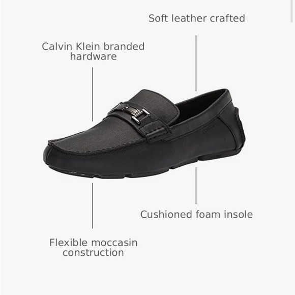 Calvin Klein Black Slip-On Bit Loafers main image 6